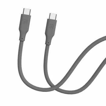 Evelatus USB-C auf USB-C Silikonkabel 1,2 m 60 W PD Grau