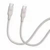 Evelatus USB-C auf USB-C Silikonkabel 1,2m 60W / 20V 3A Warmgrau
