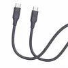Evelatus USB-C auf USB-C Silikonkabel 1,2m 60W 20V/3A Blau