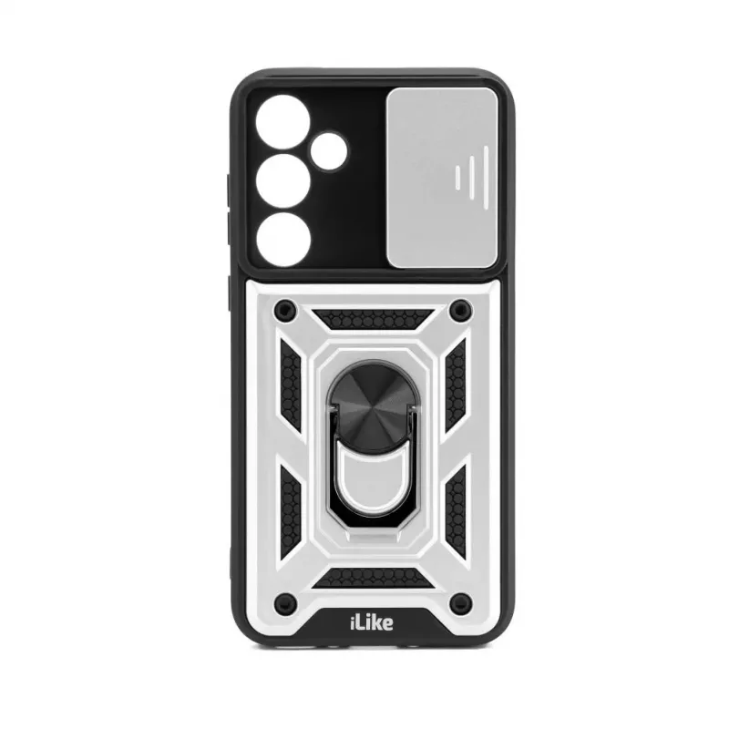 iLike Samsung Galaxy A35 Protective Case with Camera Protection and Ring White