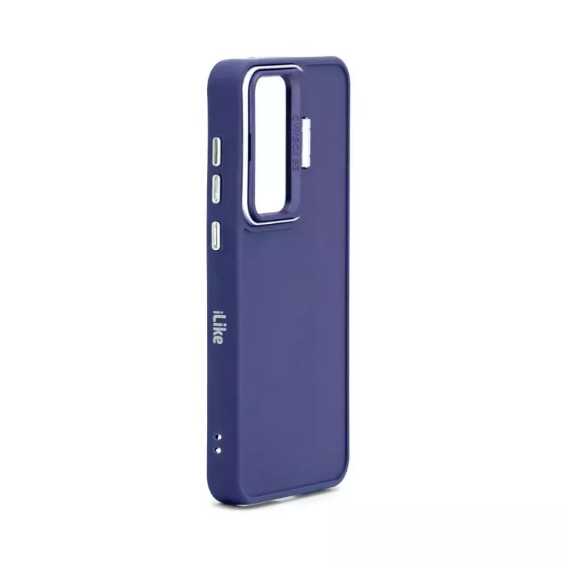 iLike Samsung Galaxy A15 Hybrid Case mit Kameraständer Blau