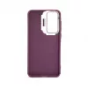 iLike Samsung Galaxy A15 Hybrid Case mit Kameraständer Pflaume