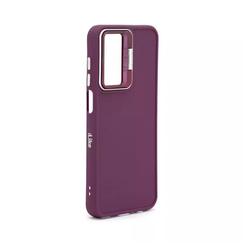 iLike Samsung Galaxy A35 Hybrid Case mit Kameraständer Pflaume