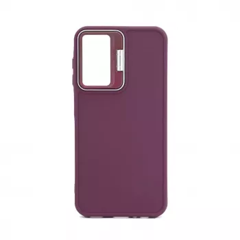 iLike Samsung Galaxy A35 Hybrid Case mit Kameraständer Pflaume