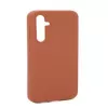 Evelatus Samsung Galaxy A34 Premium Soft Touch Silicone Case Saddle Brown