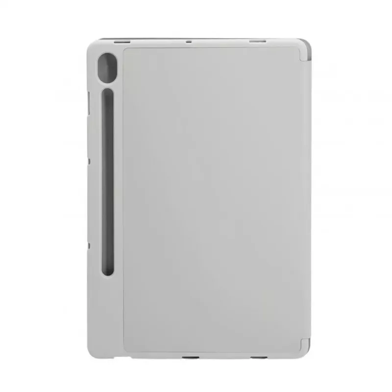 Evelatus Galaxy Tab S9 FE Tablet-Hülle mit Kunstmikrofaser-Innenseite Silber