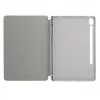 Evelatus Galaxy Tab S9 Tablet Case mit Imitat-Mikrofaser-Innenseite Silber