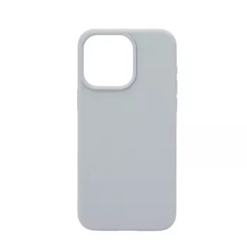 Connect Apple iPhone 15 Pro Premium MagSafe Soft Touch Silikonhülle New Function Grau Blau