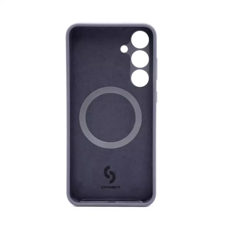 Connect Samsung Galaxy S24 Plus Premium Quality Magnetic Soft Touch Silicone Case Midnight Blue