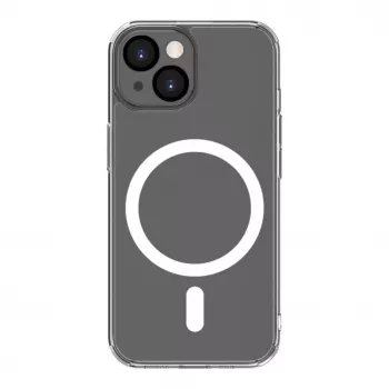 Connect Apple iPhone 15 Clear Case mit Magnet- und Kameraschutz Transparent