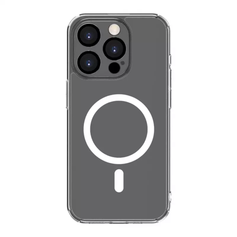 Connect Apple iPhone 15 Pro Max Clear Case mit Magnet- und Kameraschutz Transparent