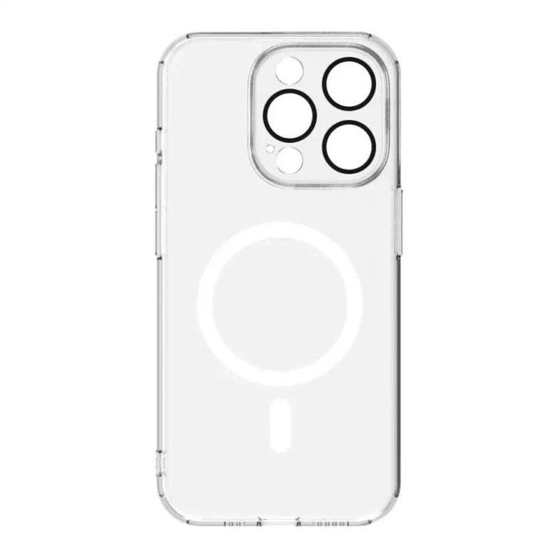 Connect Apple iPhone 14 Pro Clear Case mit Magnet- und Kameraschutz Transparent