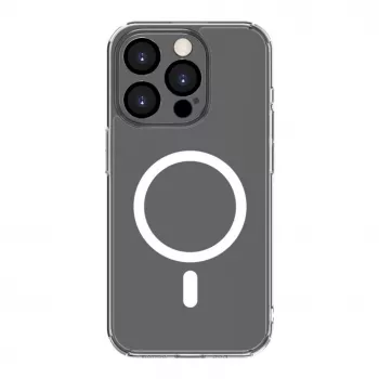 Connect Apple iPhone 14 Pro Max Clear Case mit Magnet und Kameraschutz Transparent