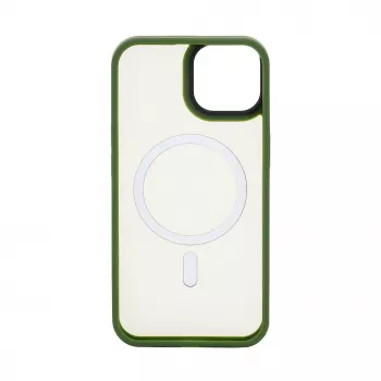 Connect Apple iPhone 15 Hybrid Case mit Magnet PC+TPU Grün