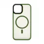 Connect Apple iPhone 15 Hybrid Case mit Magnet PC+TPU Grün