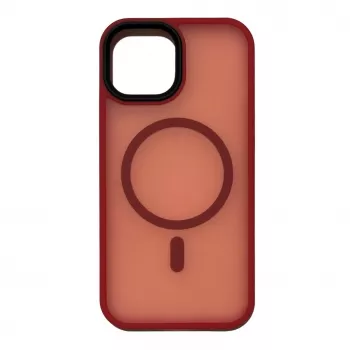 Connect Apple iPhone 15 Hybrid Case mit Magnet PC+TPU Rot