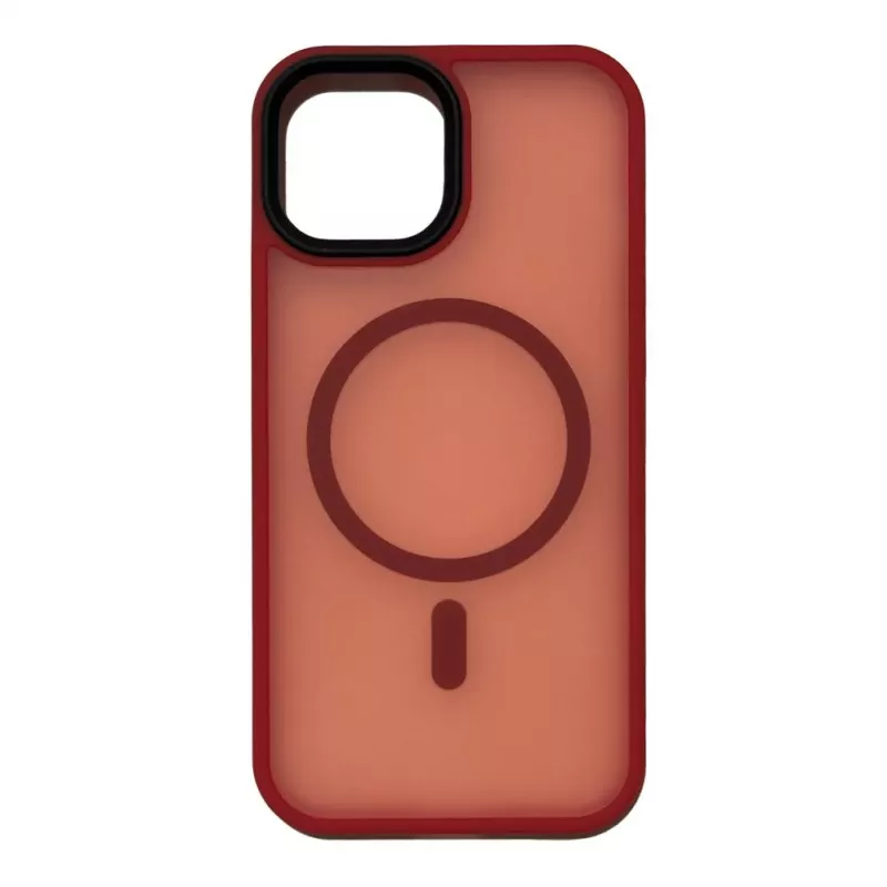 Connect Apple iPhone 15 Hybrid Case mit Magnet PC+TPU Rot