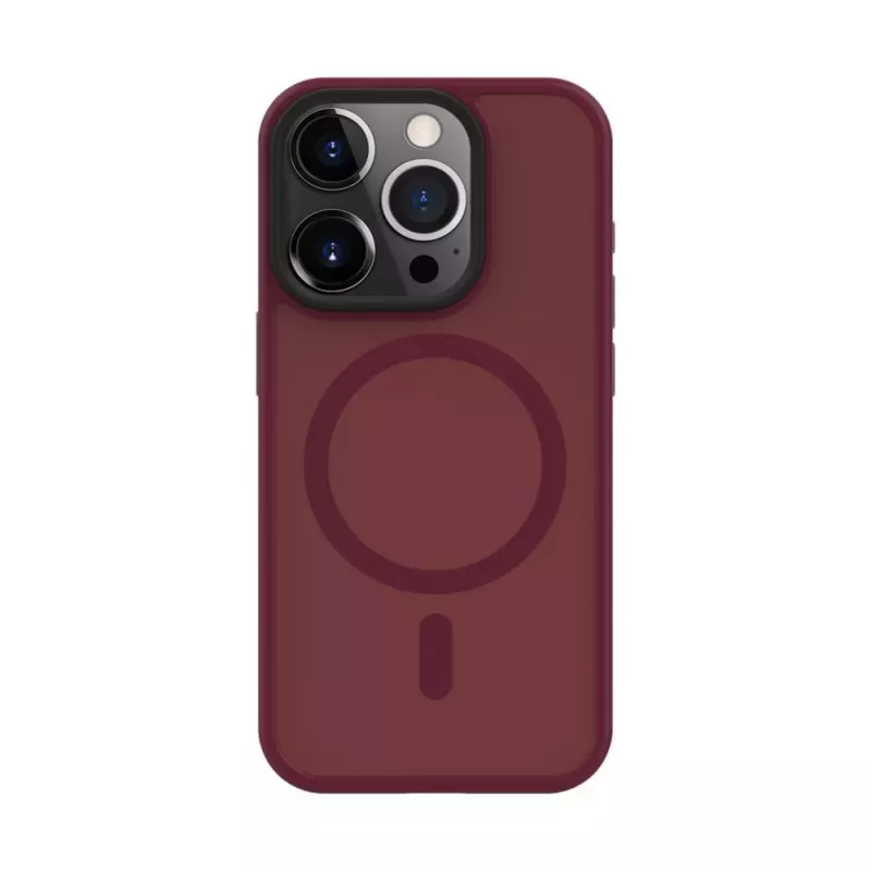Connect Apple iPhone 15 Pro Hybrid Case mit Magnet PC+TPU Pflaume