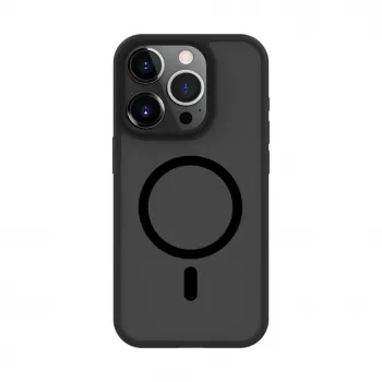 Connect Apple iPhone 15 Pro Max Hybrid Case mit Magnet, PC+TPU, Schwarz