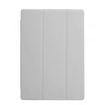 Connect Samsung Galaxy Tab A9 Folio Case mit Mikrofaser-Innenfutter Silber
