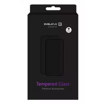 Evelatus Xiaomi Redmi Note 13 Pro 4G / Poco M6 Pro 2.5D Full Cover Japan Glue Glass Anti-Static Black