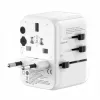 EVELATUS 35W World Travel Adapter mit 1 PD USB-C, 2 USB-C, 2 USB-A, Weiß