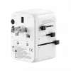 EVELATUS 35W World Travel Adapter mit 1 PD USB-C, 2 USB-C, 2 USB-A, Weiß
