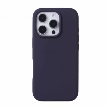 Evelatus Apple iPhone 16 Pro Premium MagSafe Soft Touch Silikonhülle Tiefes Lila