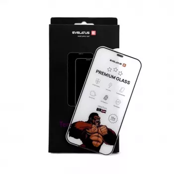 Evelatus Apple iPhone 16 Plus Privacy Tempered Glass Screen Protector, Corning Gorilla Glass, Anti-Statisch, 3D Full Cover, 10X Stärker, Schwarz