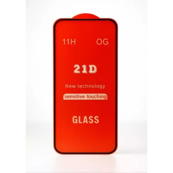 iLike Apple iPhone 16 Plus Full Glue 21D Tempered Glass Screen Protector (2-Pack) Black