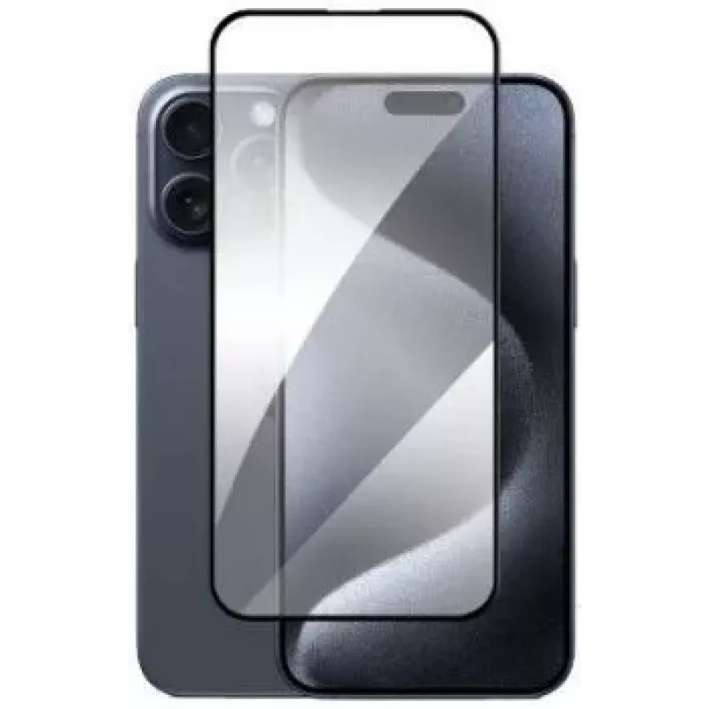 Evelatus Apple iPhone 16 Pro / 17 2.5D Full Cover Glass Anti-Static Light Black
