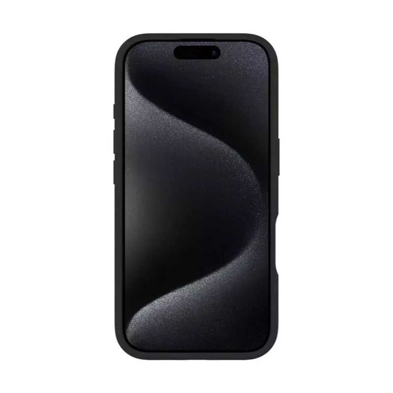 Evelatus Apple iPhone 16 Pro Max Premium MagSafe mit Stand Soft Touch Silikonhülle Schwarz
