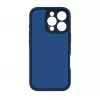 Evelatus Apple iPhone 16 Pro Max Premium MagSafe mit Standfuß Soft Touch Silikonhülle Dunkelblau