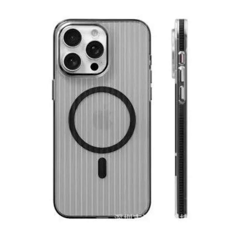 Evelatus Apple iPhone 16 Suitcase MagSafe Case Transparent Black