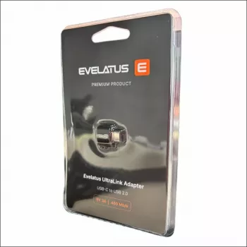 Evelatus UltraLink OTG Adapter USB-C auf USB 3.0 5V 3A 5 Gbps Schwarz