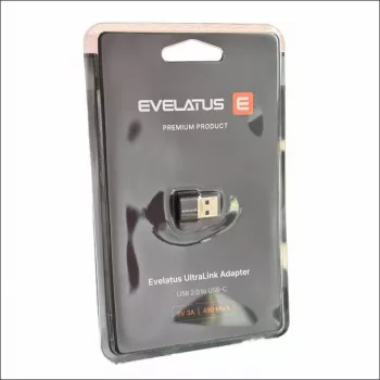 EVELATUS UltraLink OTG Adapter USB 3.0 auf USB-C 5V 3A 480 Mb/s Abyss Blue
