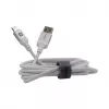 Evelatus USB-A auf USB-C Kabel 2M Aluminiumgehäuse Geflochten Weiß