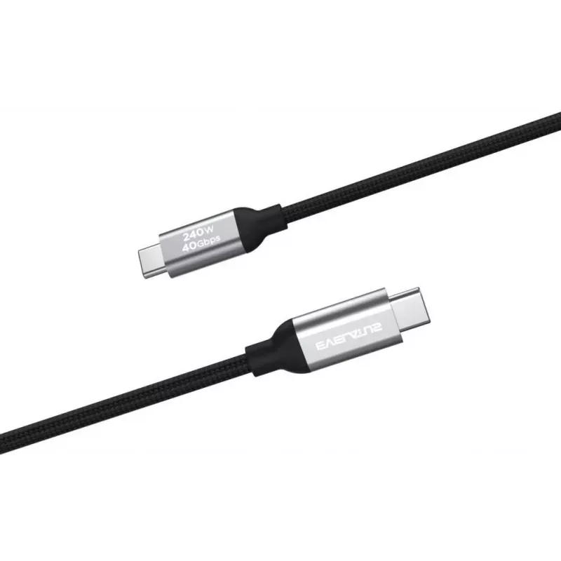 Evelatus Flex Cable Pro USB 2.0 Type C to Type C 1.2M 240W 5A Black