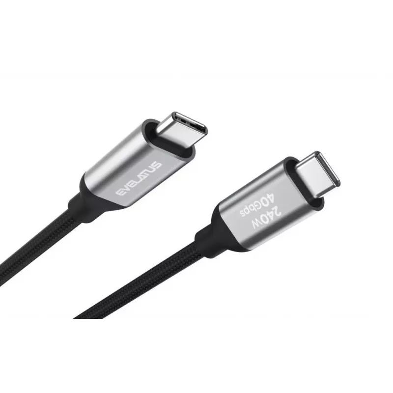 Evelatus Flex Cable Pro USB 2.0 Type C to Type C 2M 240W 5A Black