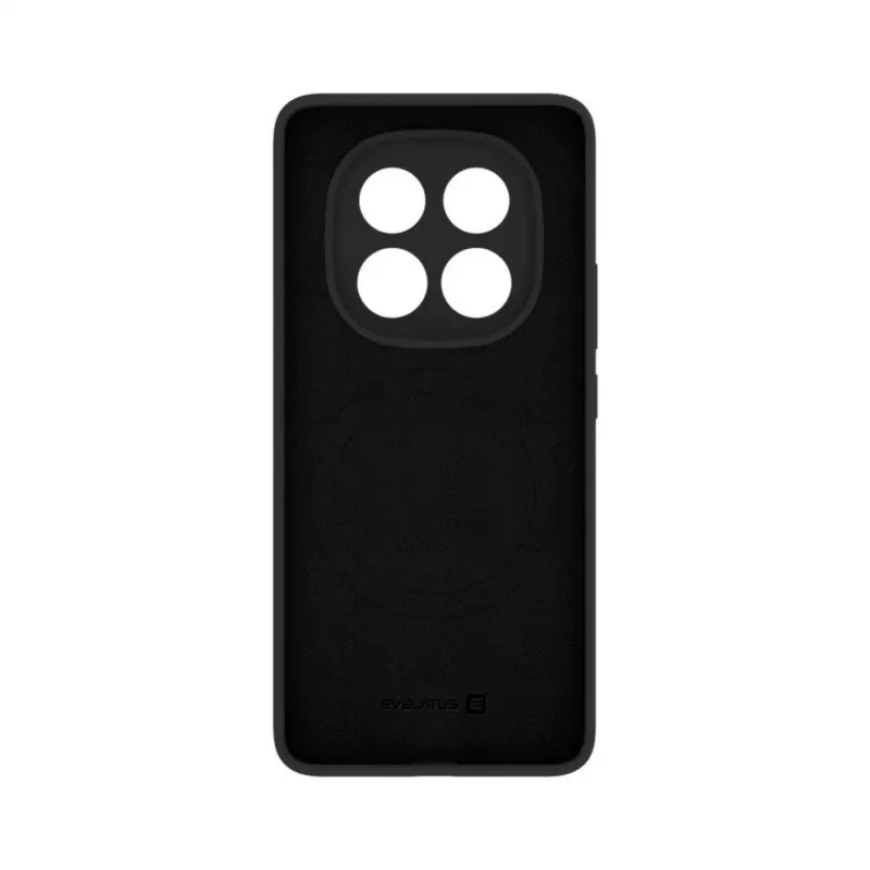 Evelatus Xiaomi Redmi Note 14 Pro 4G / Poco X7 Premium Magnetic Soft Touch Silicone Case Black