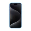 Evelatus Apple iPhone 16 Premium MagSafe mit Standfuß Soft Touch Silikonhülle Blau