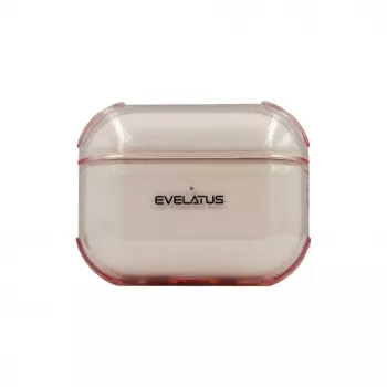 Evelatus Apple AirPods Pro 2 TPU Protective Case Transparent Pink