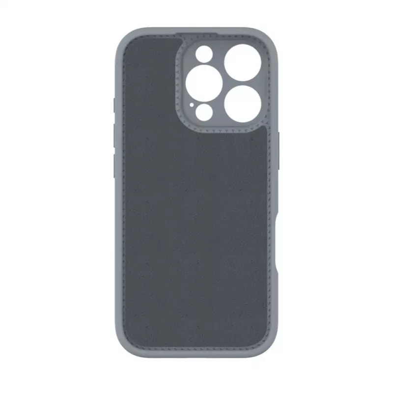 Evelatus Apple iPhone 16 Pro Max Premium MagSafe mit Standfuß Soft Touch Silikonhülle Silber