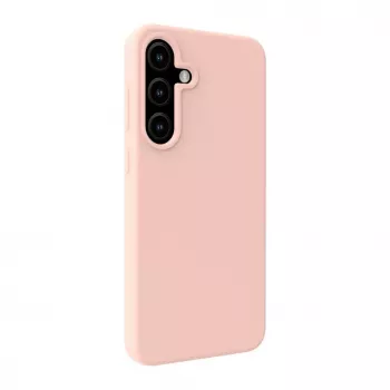 Evelatus Samsung Galaxy S25 Premium Magnetic Soft Touch Silicone Case Pink Sand