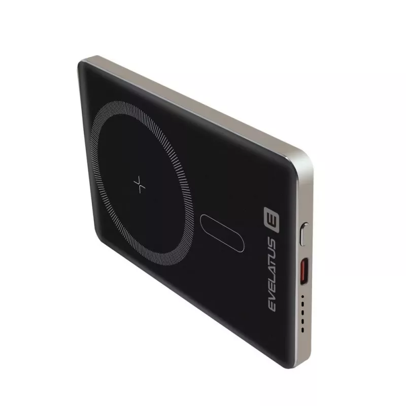 Evelatus PD20W 5000mAh Power Bank MagLink Elite mit kabellosem Laden Grau