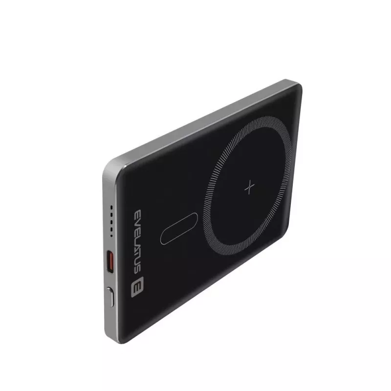 Evelatus PD20W 5000mAh Power Bank MagLink Elite mit kabellosem Laden Silber
