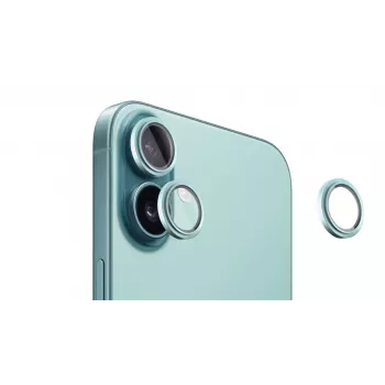 Evelatus Apple iPhone 16 / 16 Plus Kameralinsen-Schutz Armor Teal