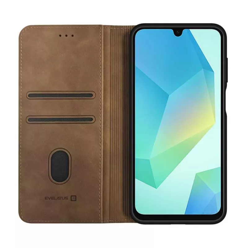 Evelatus Samsung Galaxy A56 Book Case Braun