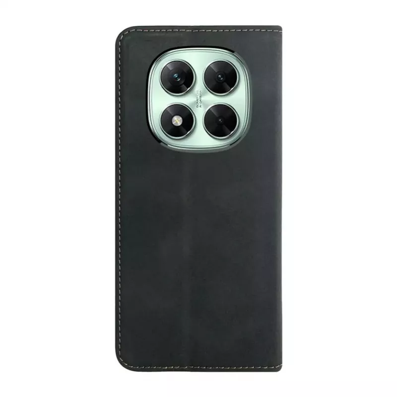 Evelatus Book Case Folio für Xiaomi Redmi Note 14 Pro 4G / Poco X7, Schwarz, PU-Leder