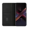 Evelatus Book Case Folio für Xiaomi Redmi Note 14 Pro 4G / Poco X7, Schwarz, PU-Leder
